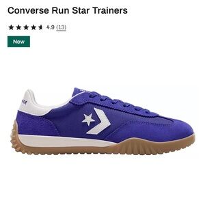 Converse Run Star Sneakers in Blue and White